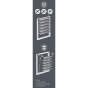 Store enrouleur jour et nuit 45 x 180 cm polyester daynight Noir