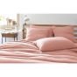 Taie d'oreiller gaze de coton 60 x 60 cm gaïa chic rose pêche Rose