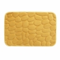 Tapis de bain 50 x 80 cm microfibre unie relief ricochet Ocre