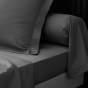 Taie de traversin 85 x 185 cm percale uni 78 fils percaline  +p. bourdon Acier
