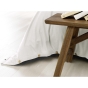 Housse de couette chaude en flanelle 240 x 220 cm Candice Blanc