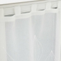Paire droite passants 2 x 60 x 90 cm voile sable brode galactee Blanc