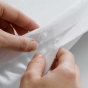 Pack Housse de couette 220x240 cm Percale luxe Smarty + drap housse 140x190x30 Blanc