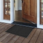 Tapis rectangle 45 x 75 cm pvc yoni Noir