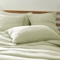 taie d'oreiller 60 x 60 cm gaze de coton gaïa chic eucalyptus