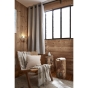 Rideau petite hauteur 140 x 180 cm occultant doublé polaire Bjorn Beige