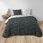 Housse de couette réversible 260 x 240 cm + 2 taies 100% coton 42 fils Felix