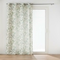 Rideau a oeillets 140 x 260 cm polyester/lin imprime Palmiflore