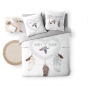 Parure 3 p. 200 x 200 cm coton 42 fils + 2 taies Happy dream