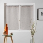Paire droite anneaux 2 x 60 x 160 cm voile tisse milza Beige