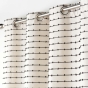 Lot de 2  Rideaux tamisant 140 x 240 cm coton recyclé + fils coupés Linechic Naturel