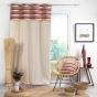 Lot de 2 Rideaux  tamisant en coton 140 x 240 cm Atlas Terracotta