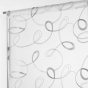 Paire droite passe tringle 2 x 60 x 90 cm voile sable brode hoops Gris
