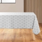 Nappe rectangle 150 x 240 cm polyester imprime kalini Gris