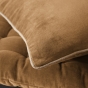 Coussin déhoussable 45 x 45 cm velours de coton césar camel Marron