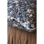 Coussin déhoussable avec croquet 40 x 40 cm gaze de coton imprimée capucine minuit Bleu foncé