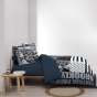 Housse de couette 200 x 200 cm coton 42 fils + 2 taies Brooklyn