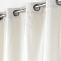 Lot de 2 Rideau à oeillets 140 x 260 cm velours côtelé Casual Naturel