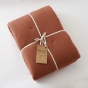 Édredon 180 x 240 cm - Double Gaze de Coton 125 gr/m² - Uni Gaïa Terracotta