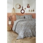 Parure de lit (housse de couette + 2 taies d'oreiller) 260 x 240 cm coton imprimé malia Multicolore