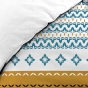 Pack housse de couette 220x240 cm Daria + drap housse 140x190x30 Blanc