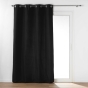 Rideau tamisant 135 x 260 cm isolant thermique Micropolar Noir