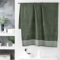 Drap de bain 90 x 150 cm éponge unie jacquard Belina Kaki