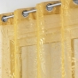 Panneau a oeillets 140 x 280 cm voile sable imprime metallise belflor Jaune/or