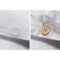 Parure de lit (housse de couette + 1 taie d'oreiller) 140x200 berbere Blanc