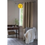 Lot de 2 Rideaux luxe occultant + isolant phonique polaire L140 x H180 cm Inuit Beige