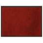 Tapis rectangle 50 x 80 cm anti-poussiere uni telio Rouge