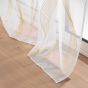 Voilage a oeillets 140 x 280 cm voile sable imprime metallise elona Or