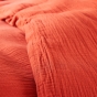 Pack Housse de couette 140 x 200 cm Gaze de coton + drap housse 90x190 Orange