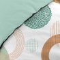 Housse de couette 260 x 240 cm coton 42 fils + 2 taies Bellaluna Blanc
