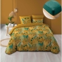 Pack parure de couette 220 x 240 cm Tilda + drap housse (140) Emeraude