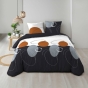Housse de couette 240 x 220 cm coton 57 fils + 2 taies Oblis