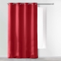Rideau uni a oeillets 140 x 260 cm microfibre Absolu Rouge