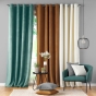 Rideau a oeillets 140 x 260 cm velours cotele uni casual Sauge