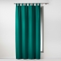 Lot de 2 Rideaux à passants 140 x 260 cm Polyester Essentiel Emeraude