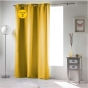 Lot de 2 Rideaux occultant uni 140 x 240 cm Occult Jaune