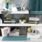 Serviette invite 30 x 50 cm eponge unie jacquard belina Miel