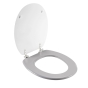 Abattant wc charnieres metal 37.5 x 46 cm mdf imprime Amber
