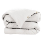 Housse de couette gaze de coton Bio 140x200 cm 1 personne Blanc
