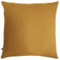 Pack double gaze de coton housse de couette 240 x 220 cm + 2 taies d'oreiller 60 x 60 jaune Jaune