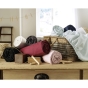 Drap housse King size 200 x 200 cm bonnet 30 cm Ambre Noir