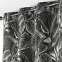 Rideau tamisant 140 x 260 cm polyester imprimé Cabana Noir