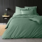 Housse de couette 2 personnes 240 x 220 cm percale de coton 78 fils Tilleul