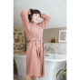 Peignoir Kimono Mixte S/M – Double Gaze de Coton Gaïa Bois de Rose