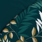 Pack housse de couette 260 x 240 cm Nelida + drap housse 160 x 200 Emeraude