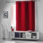 Paire de rideaux a oeillets 140 x 180 cm occultant uni occult Carmin